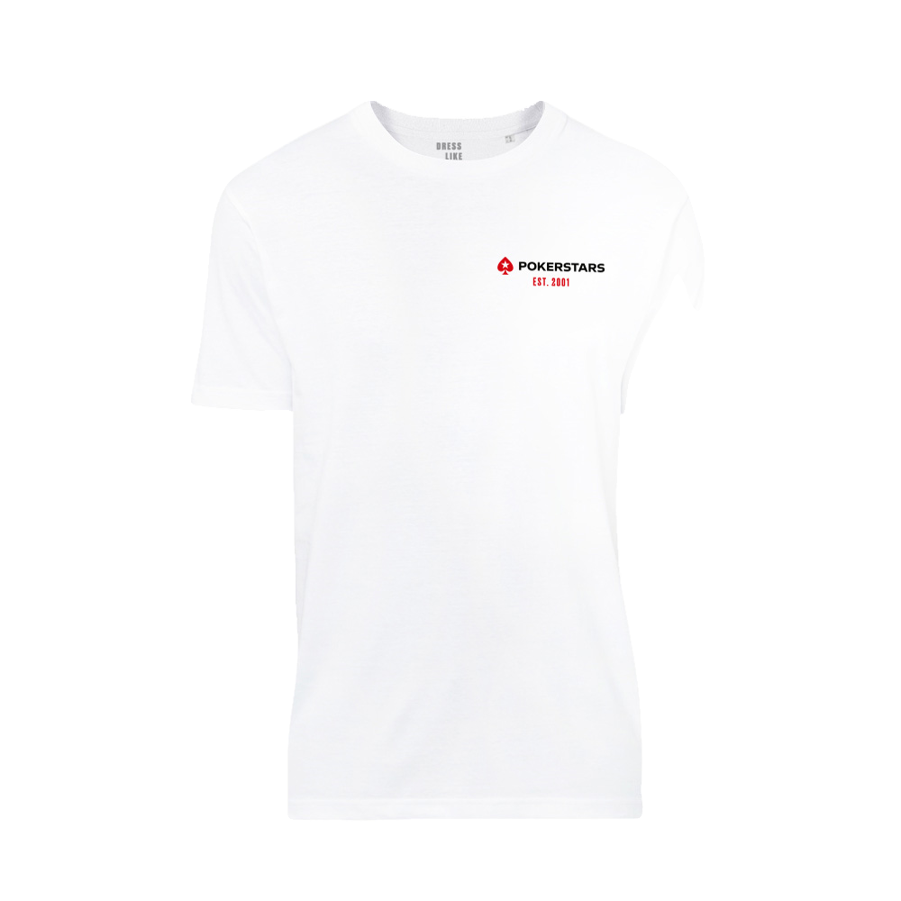 PokerStars Classic White T-shirt - internal stock