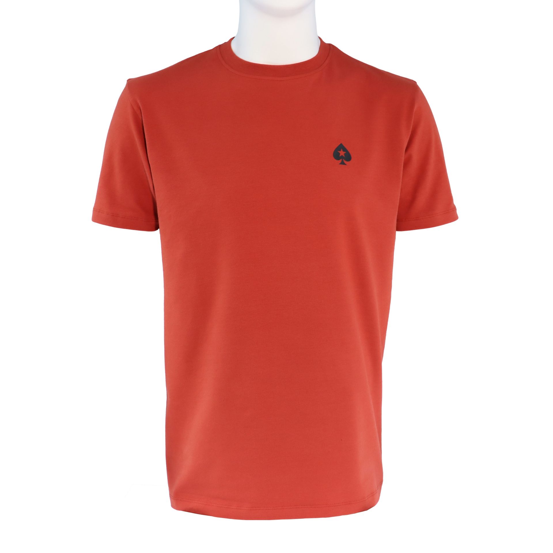 POKERSTARS FOUNDATION SPADE BADGE RED T-SHIRT