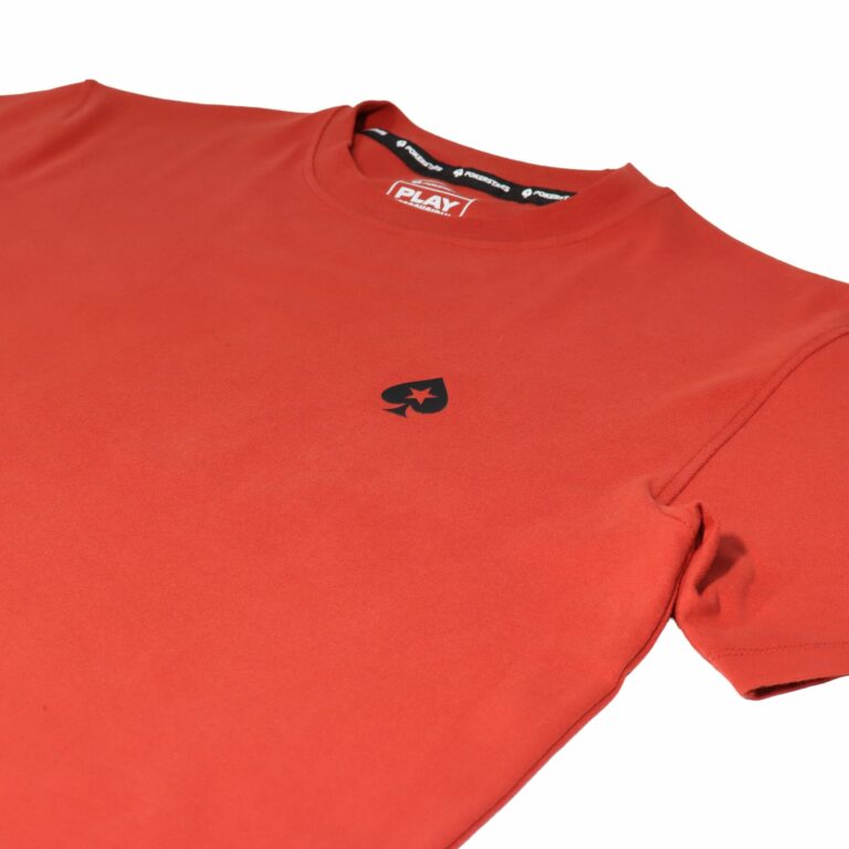 POKERSTARS FOUNDATION SPADE BADGE RED T-SHIRT