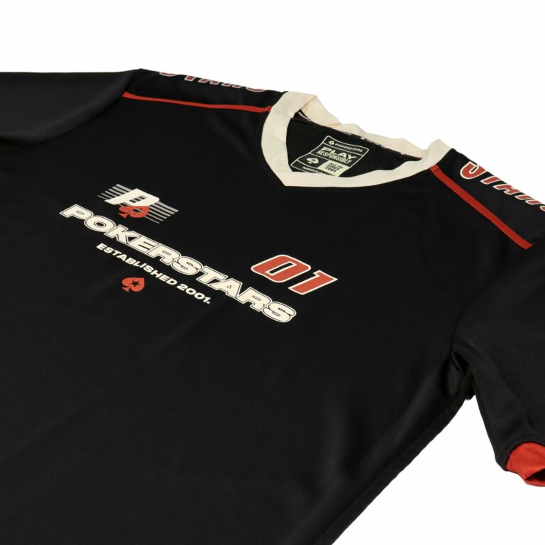 POKERSTARS ORIGIN OVERSIZED BLACK  JERSEY SHIRT