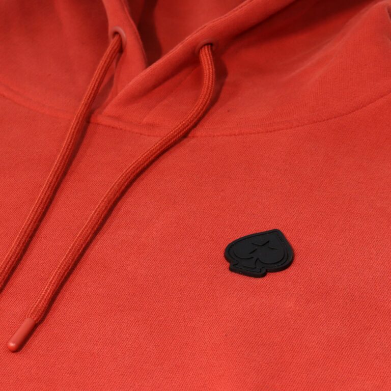 POKERSTARS FOUNDATION SPADE BADGE RED HOODIE