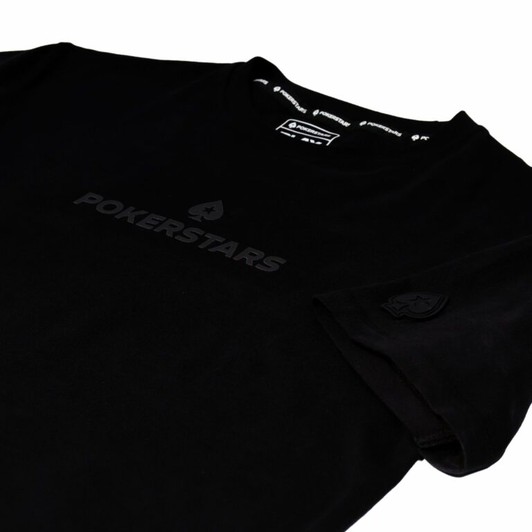 POKERSTARS FOUNDATION SPADE BADGE BLACK T-SHIRT