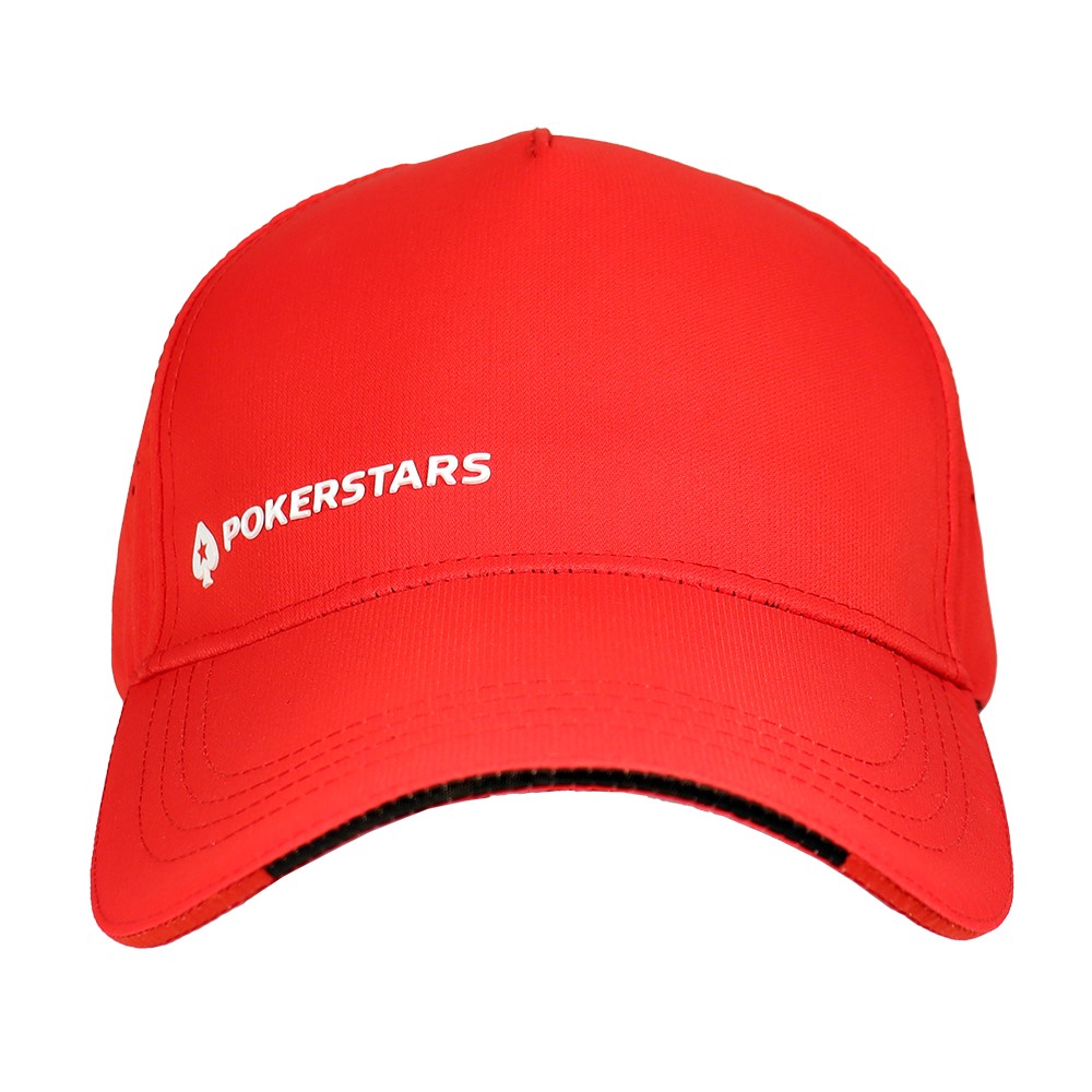 POKERSTARS BLACK THREAD RED CAP
