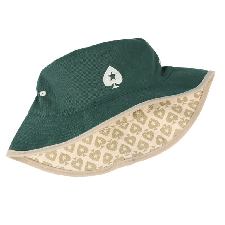 POKERSTARS ORIGIN ALL OVER SPADE PRINT REVERSIBLE BUCKET HAT